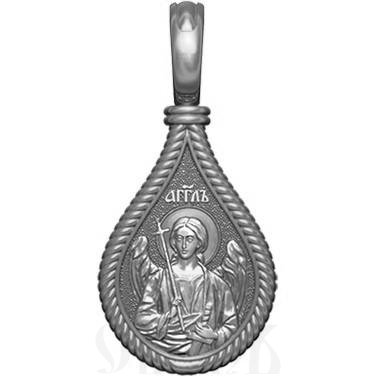 нательная икона св. праведная анна, серебро 925 проба с платинированием (арт. 06.005р)