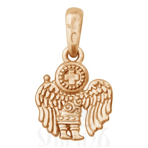 подвеска ангел хранитель, золото 585 пробы красное (арт. 202.524-1)